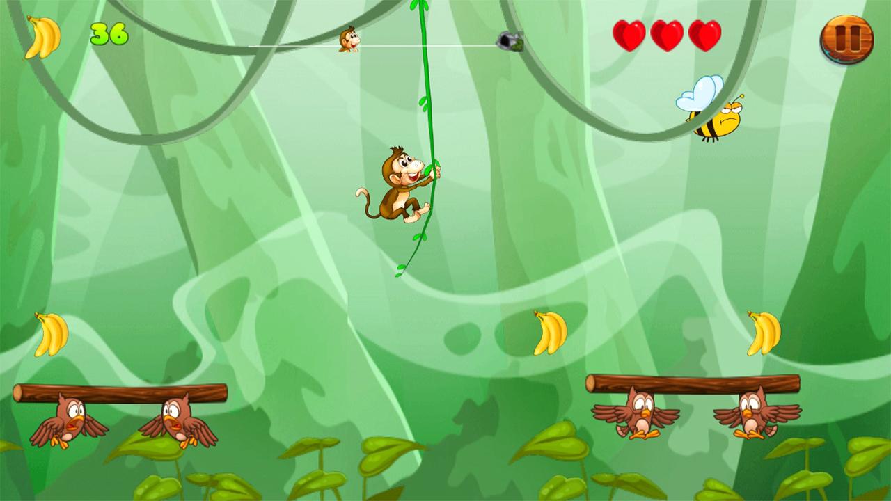 Jungle Monkey Run 2: Banana Adventure скачать бесплатно Казуальные на  Android из каталога RuStore от David Fetcher