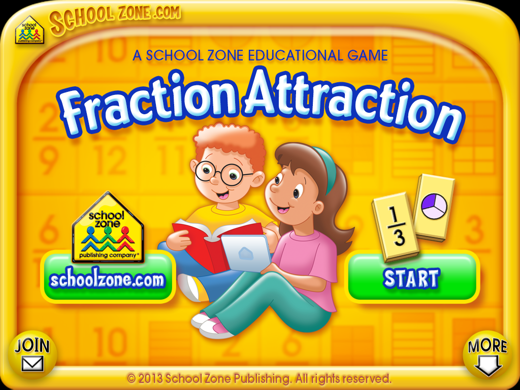 Fraction Attraction скачать бесплатно Аркады на Android из каталога RuStore  от School Zone Publishing