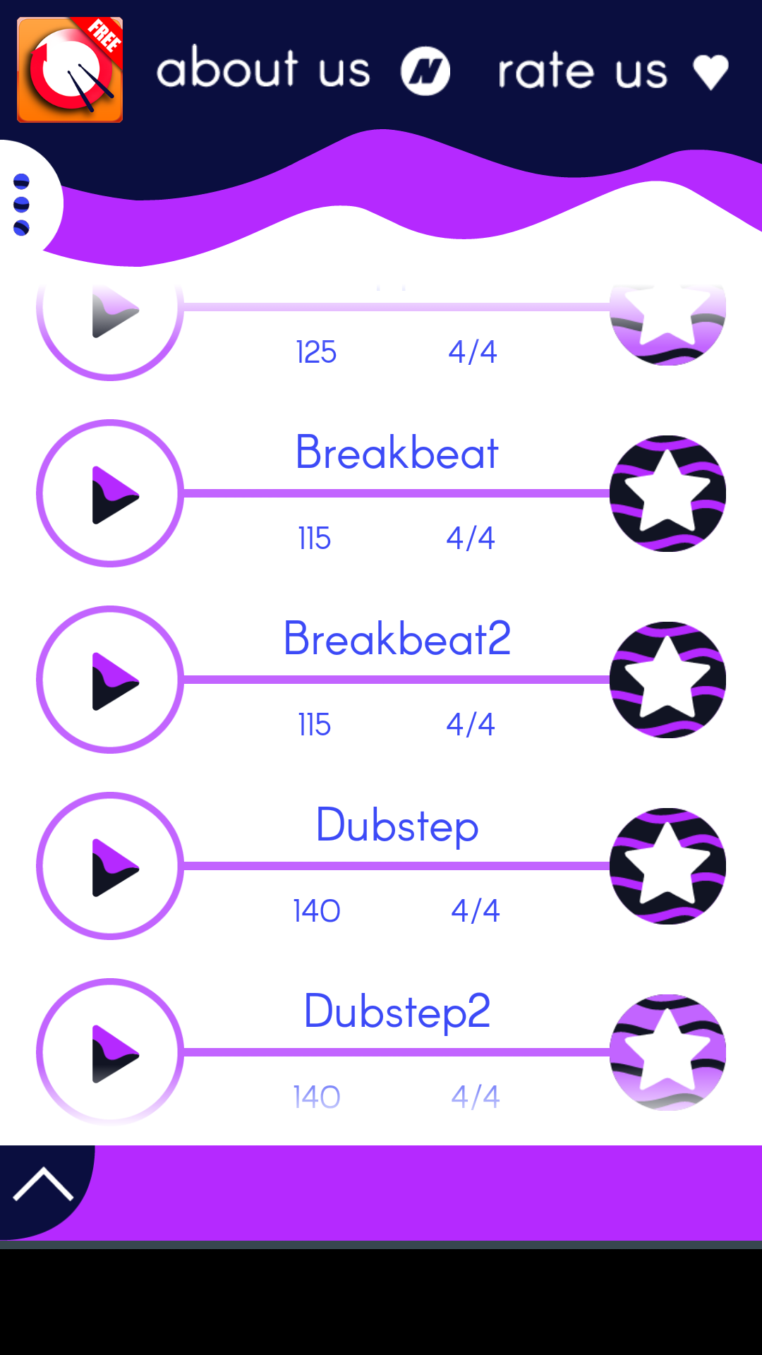 Drum Loops - Drum and Bass Beats скачать бесплатно Полезные инструменты на  Android из каталога RuStore от Netigen Drum Loops