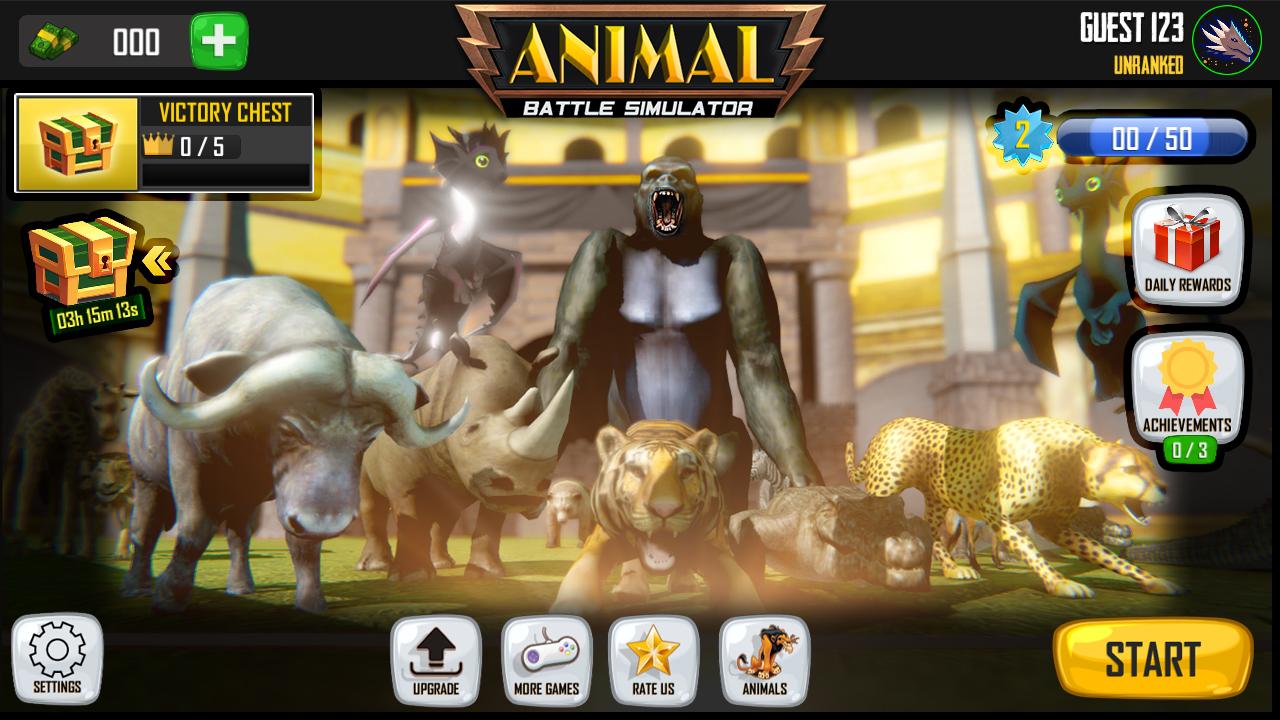 Animals Battle Simulator : Animals Kingdom War скачать бесплатно Симуляторы  на Android из каталога RuStore от HATCOM Inc.