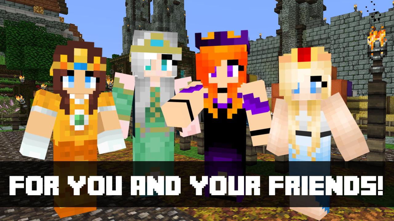 Princess Skins for MCPE скачать бесплатно Утилиты на Android из каталога  RuStore от CRAFTLAB