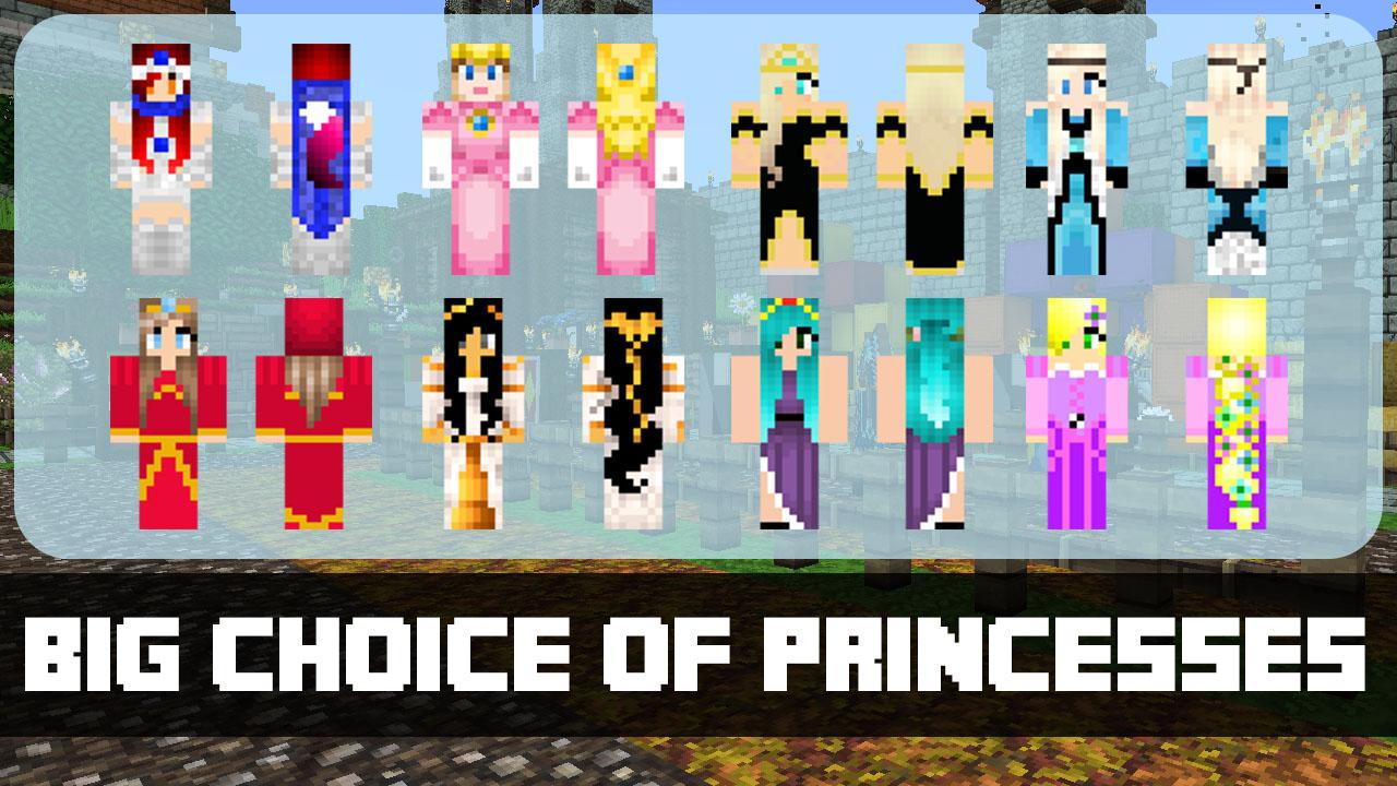 Princess Skins for MCPE скачать бесплатно Утилиты на Android из каталога  RuStore от CRAFTLAB