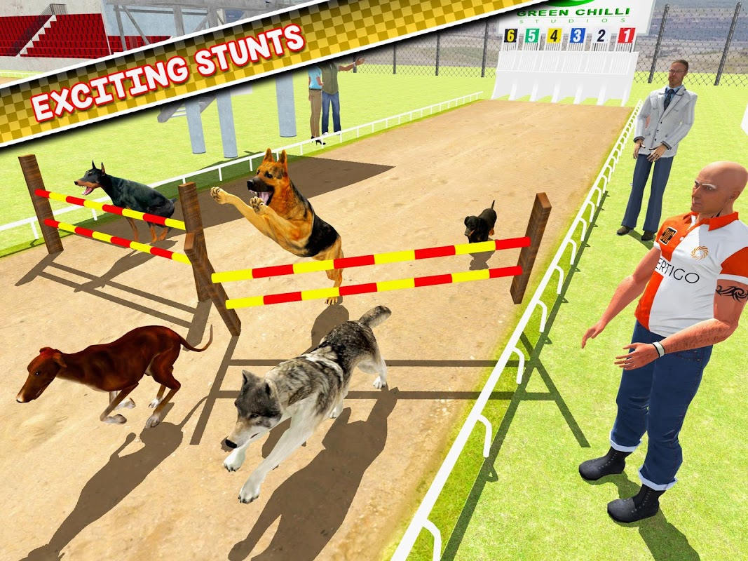 Dog Training Jump & Stunt Sim. скачать бесплатно Симуляторы на Android из  каталога RuStore от greenchillistudios