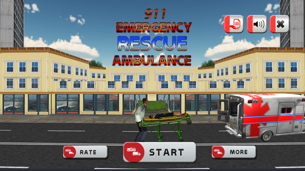 911 Emergency Rescue Ambulance скачать бесплатно Симуляторы на Android из  каталога RuStore от Jamshed Iqbal