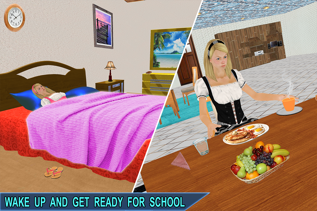 Virtual School Girl Simulator: High School Game скачать бесплатно Симуляторы  на Android из каталога RuStore от Dump Games