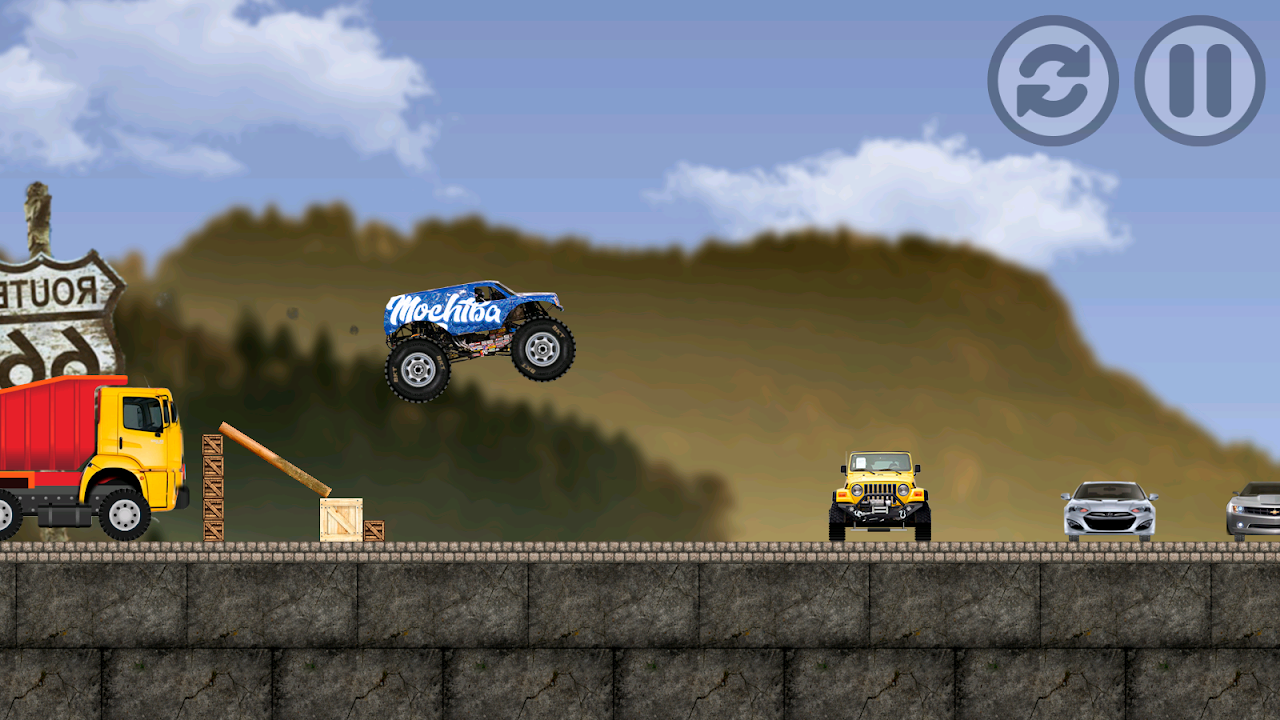 Monster pickup TRUCK скачать бесплатно Симуляторы на Android из каталога  RuStore от mochiba