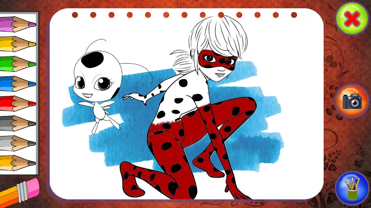 Ladybug Coloring Book & Painting скачать бесплатно Детские на Android из  каталога RuStore от Misk Click Done