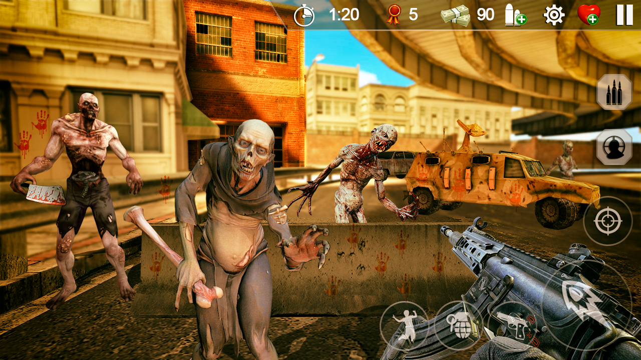 Zombie Hunter: War of the dead скачать бесплатно Шутеры на Android из  каталога RuStore от Jianpuina Khumba Phaomei