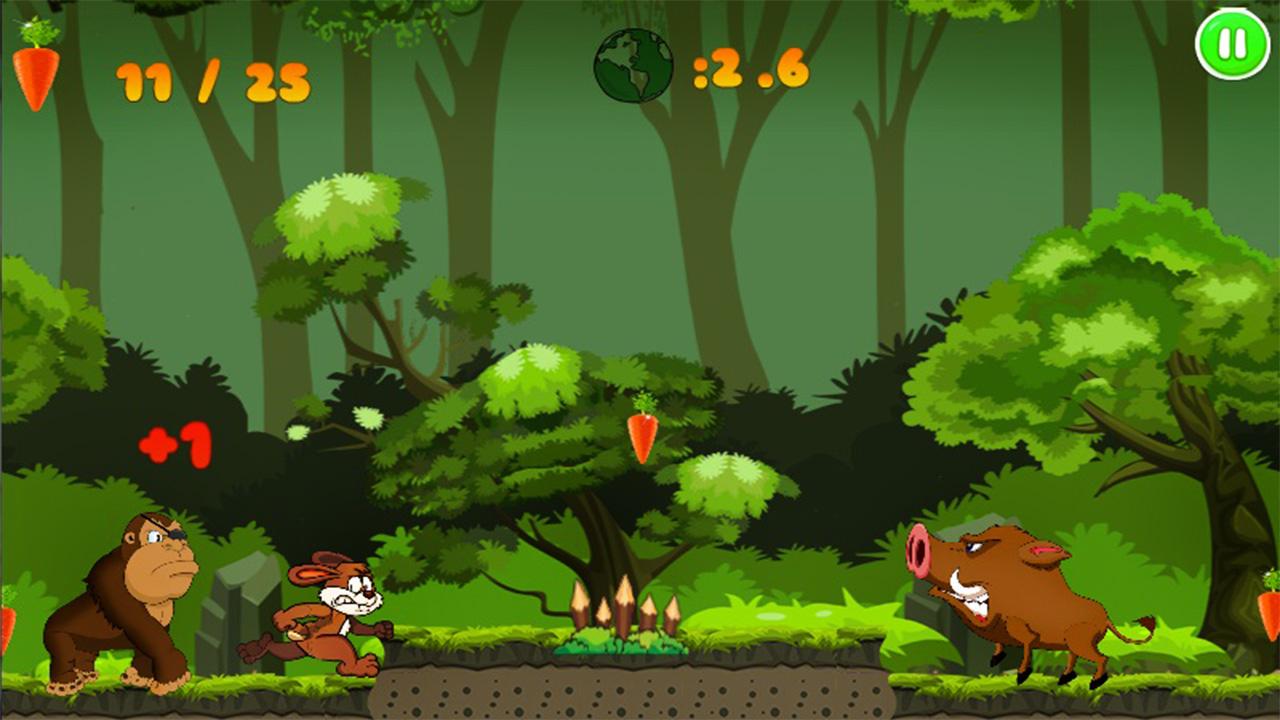 Jungle Bunny Run скачать бесплатно Аркады на Android из каталога RuStore от  David Fetcher