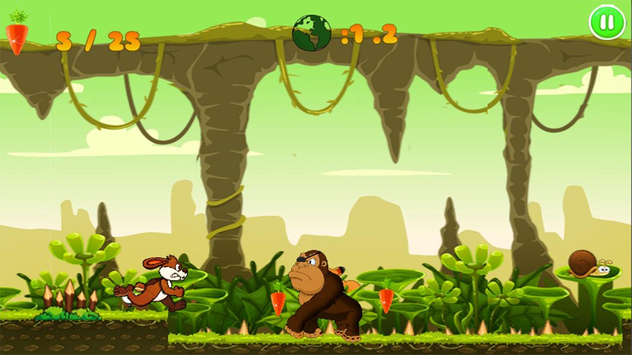 Jungle Bunny Run скачать бесплатно Аркады на Android из каталога RuStore от  David Fetcher