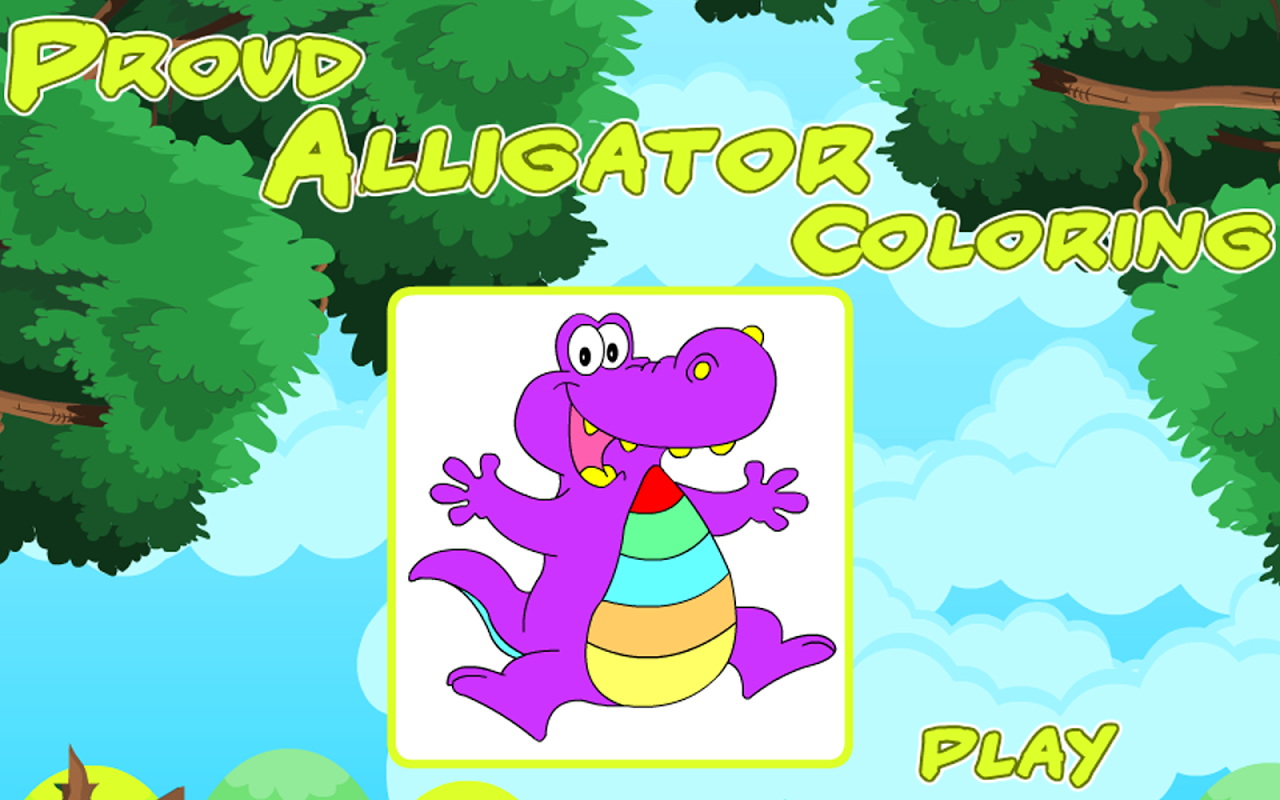 Coloring Game-Proud Alligator скачать бесплатно Детские на Android из  каталога RuStore от Quicksailor