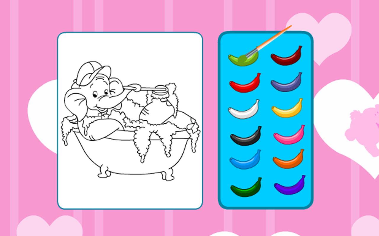 Coloring Game-Elephant Fun скачать бесплатно Детские на Android из каталога  RuStore от Quicksailor