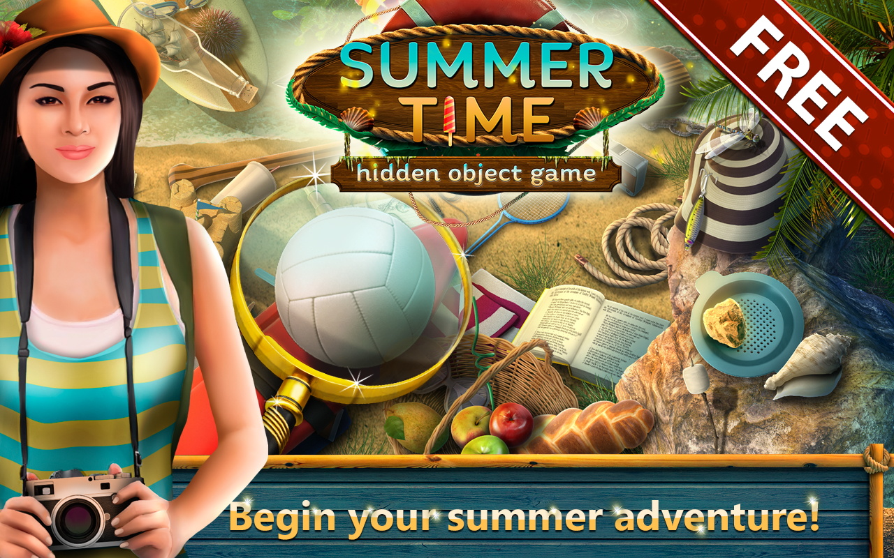 Hidden Objects Summer Time скачать бесплатно Головоломки на Android из  каталога RuStore от Thorium Games