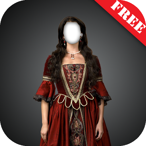 medival women dress montage — иконка