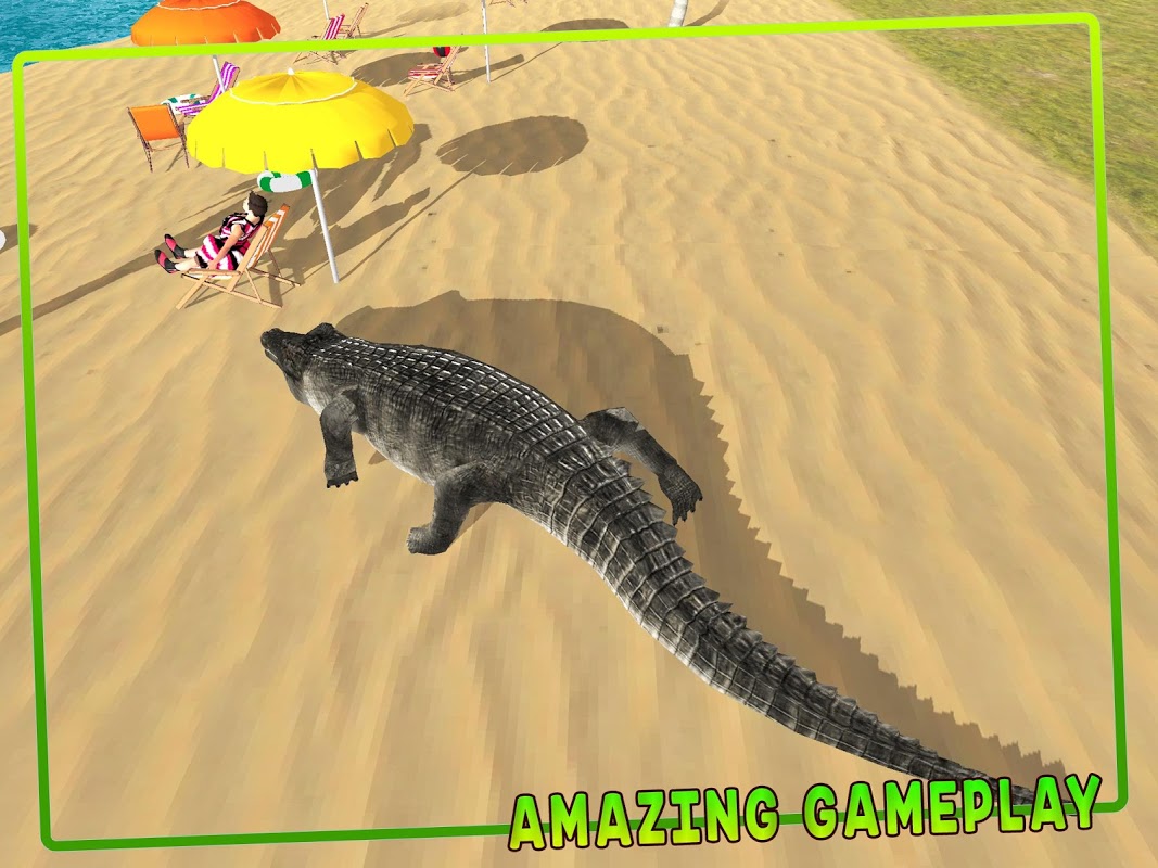 Wild Crocodile Beach Attack 3D скачать бесплатно Симуляторы на Android из  каталога RuStore от greenchillistudios