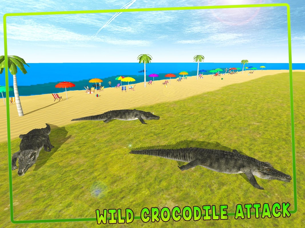 Wild Crocodile Beach Attack 3D скачать бесплатно Симуляторы на Android из  каталога RuStore от greenchillistudios