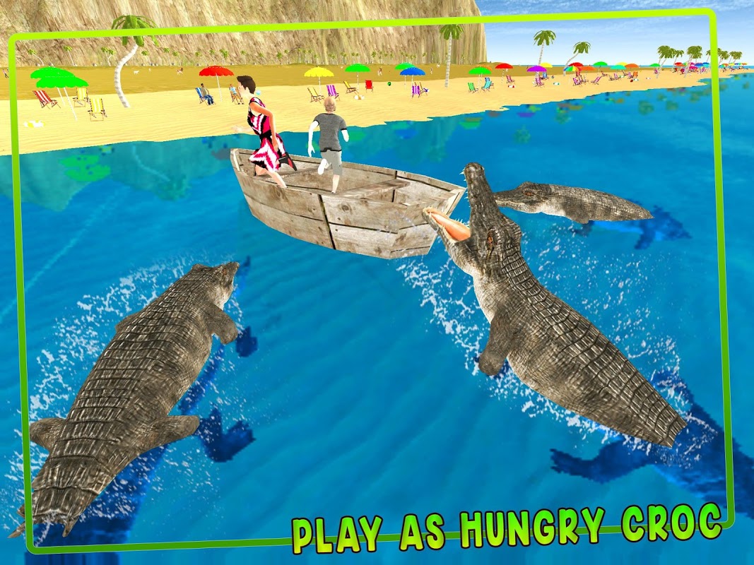 Wild Crocodile Beach Attack 3D скачать бесплатно Симуляторы на Android из  каталога RuStore от greenchillistudios