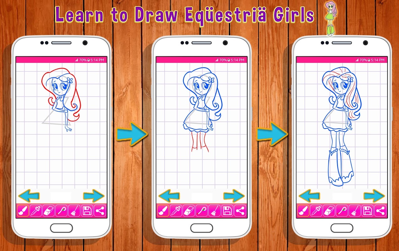 Learn to Draw Equestria Girls скачать бесплатно Детские на Android из  каталога RuStore от Buzz Apps Club