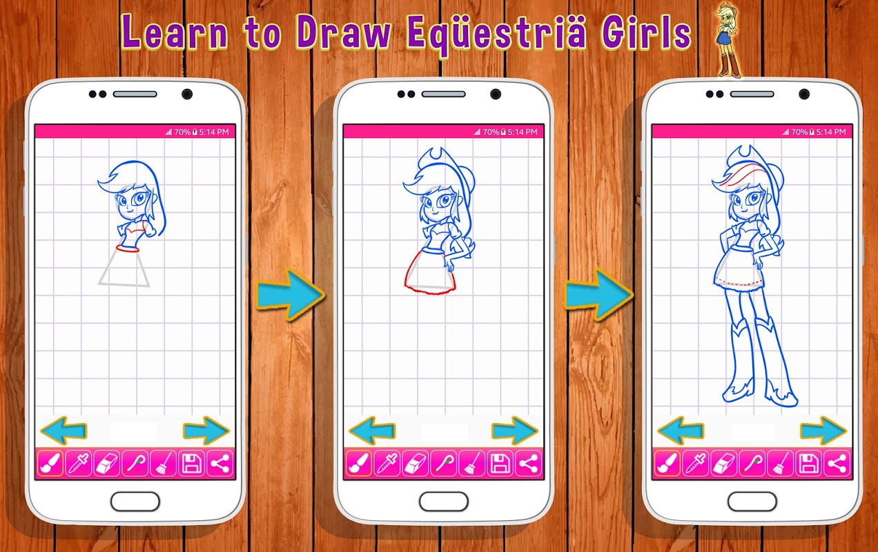 Learn to Draw Equestria Girls скачать бесплатно Детские на Android из  каталога RuStore от Buzz Apps Club