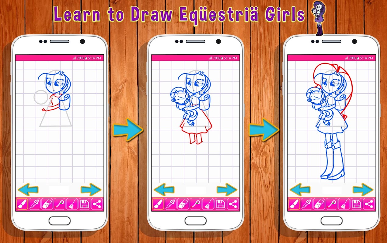 Learn to Draw Equestria Girls скачать бесплатно Детские на Android из  каталога RuStore от Buzz Apps Club