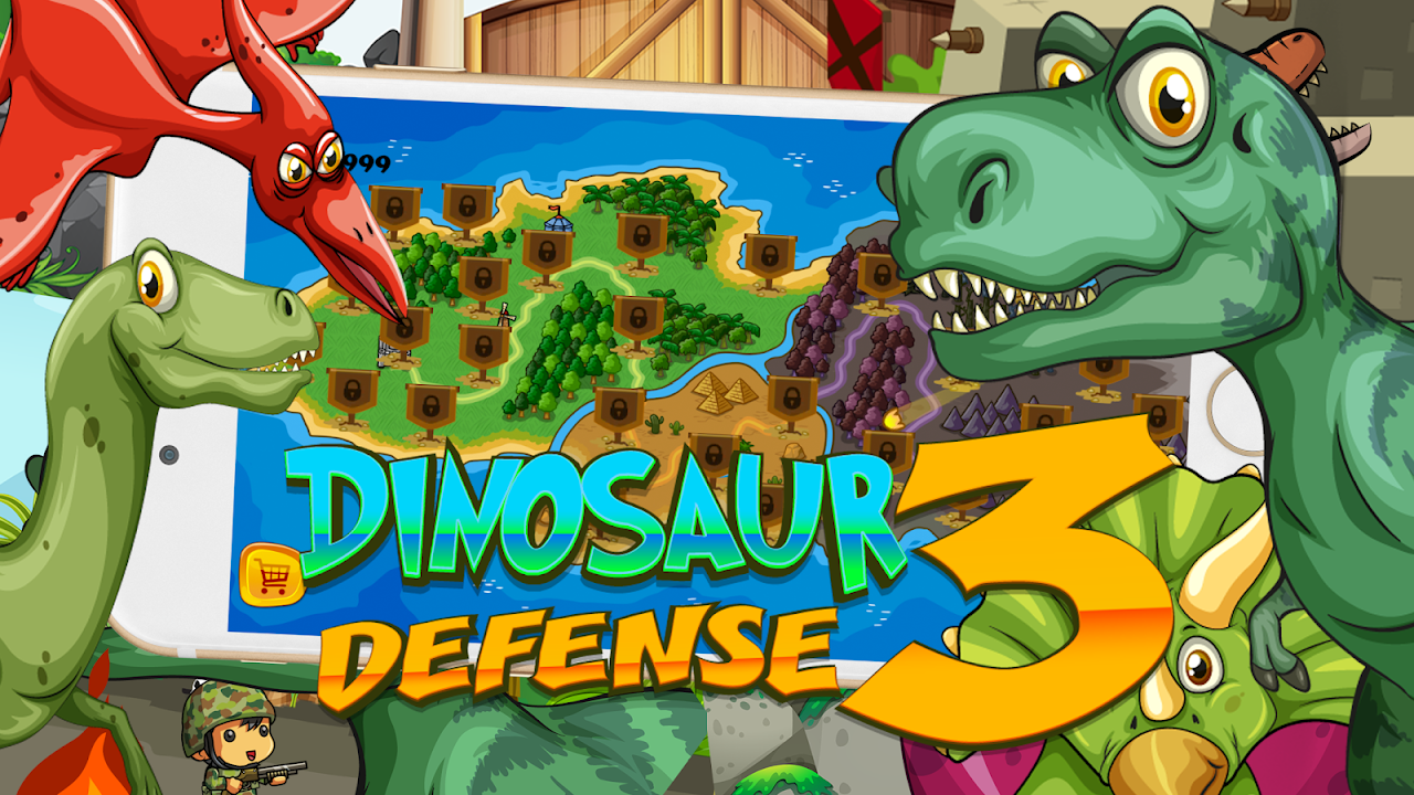 Dino Trex Defense 3 скачать бесплатно Стратегии на Android из каталога  RuStore от Pang Ko Studio