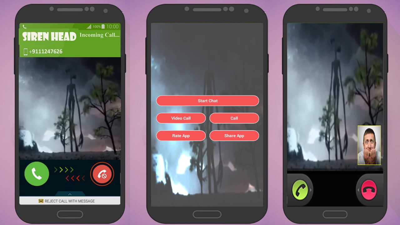 Siren Head Fake Video Call скачать бесплатно Развлечения на Android из  каталога RuStore от Video prank developer