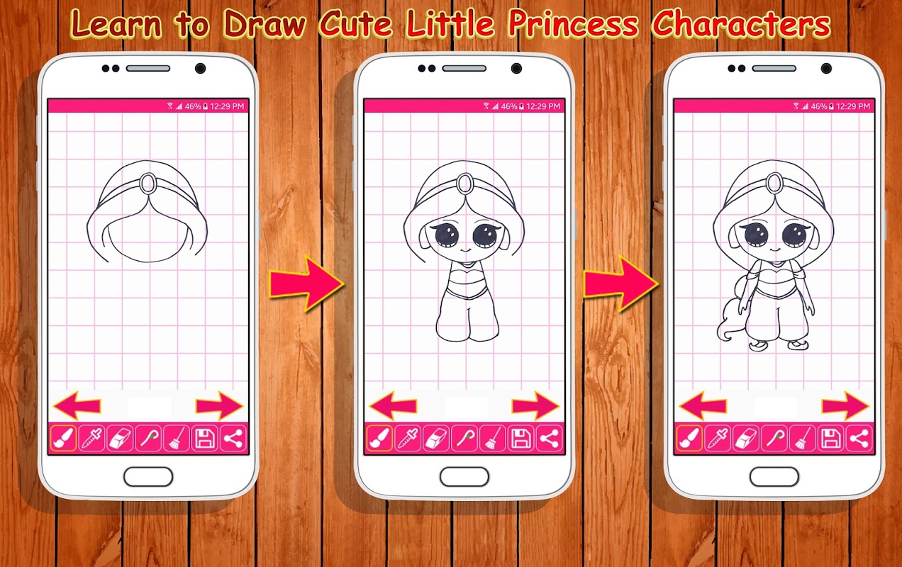 Learn to Draw Little Princess скачать бесплатно Детские на Android из  каталога RuStore от Buzz Apps Club