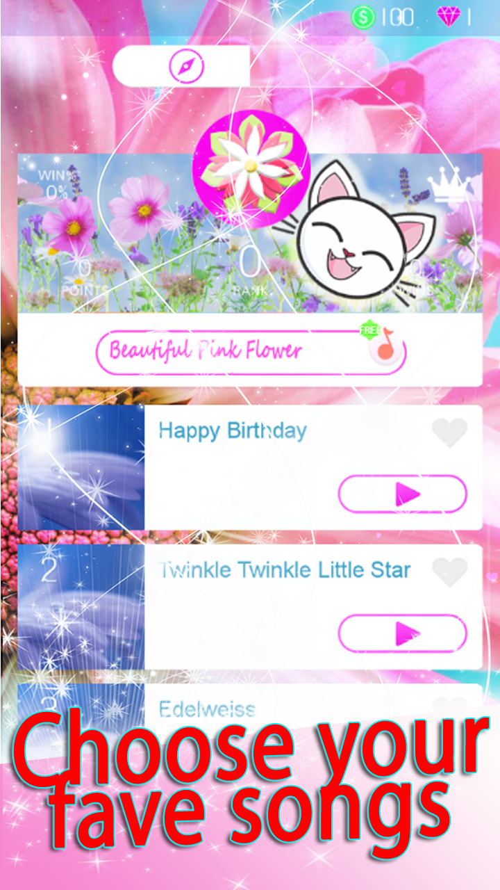 Pink Flower Piano Tiles скачать бесплатно Музыкальные на Android из  каталога RuStore от Megasworo SK