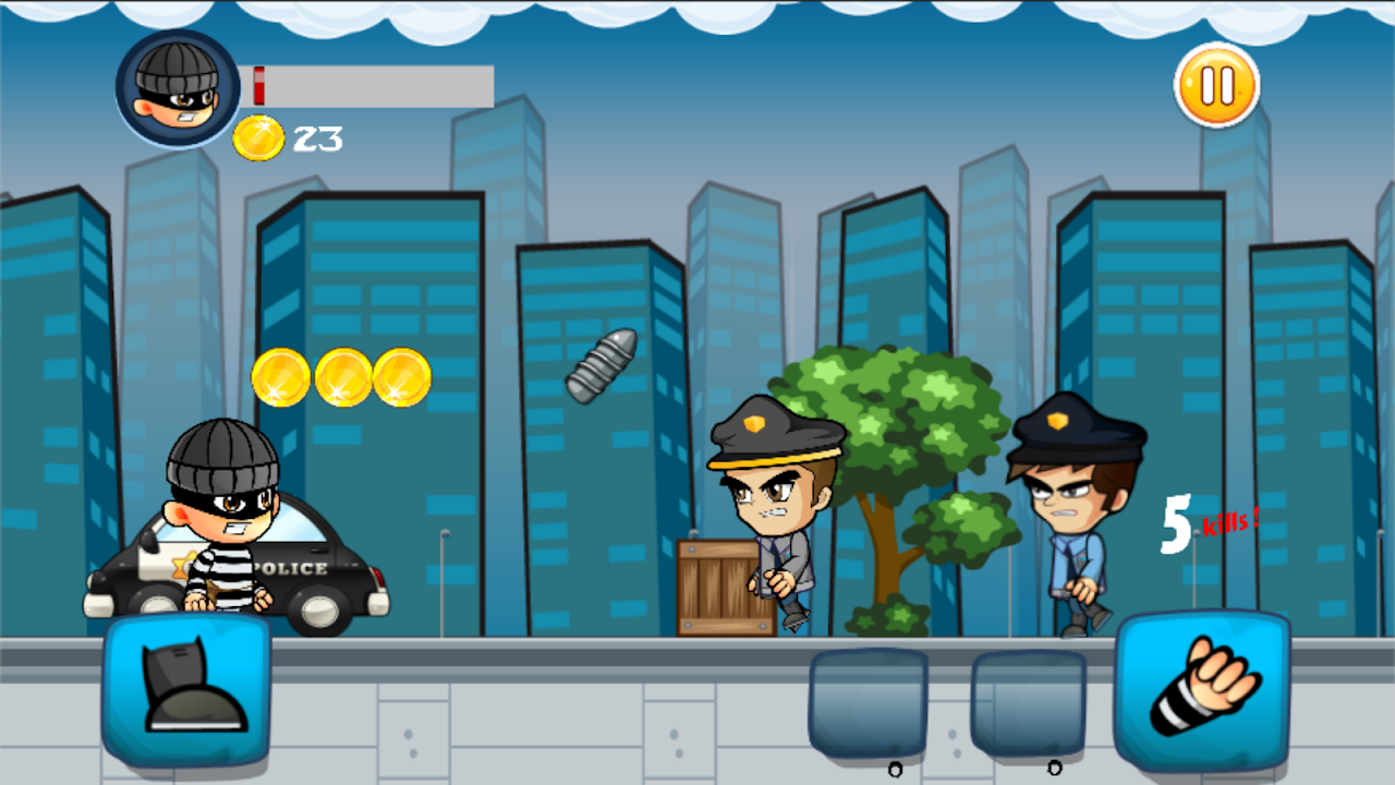 Bob Cops and Robber Games Free скачать бесплатно Казуальные на Android из  каталога RuStore от Pang Ko Studio