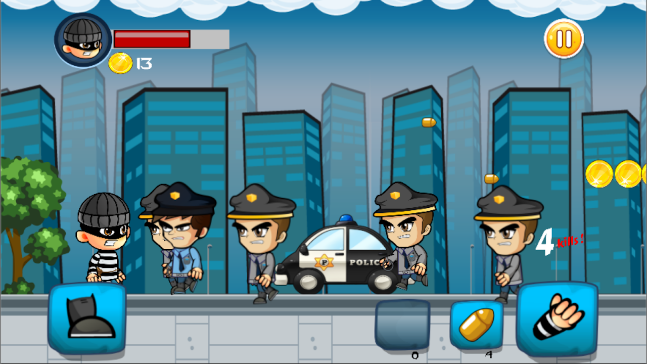 Bob Cops and Robber Games Free скачать бесплатно Казуальные на Android из  каталога RuStore от Pang Ko Studio