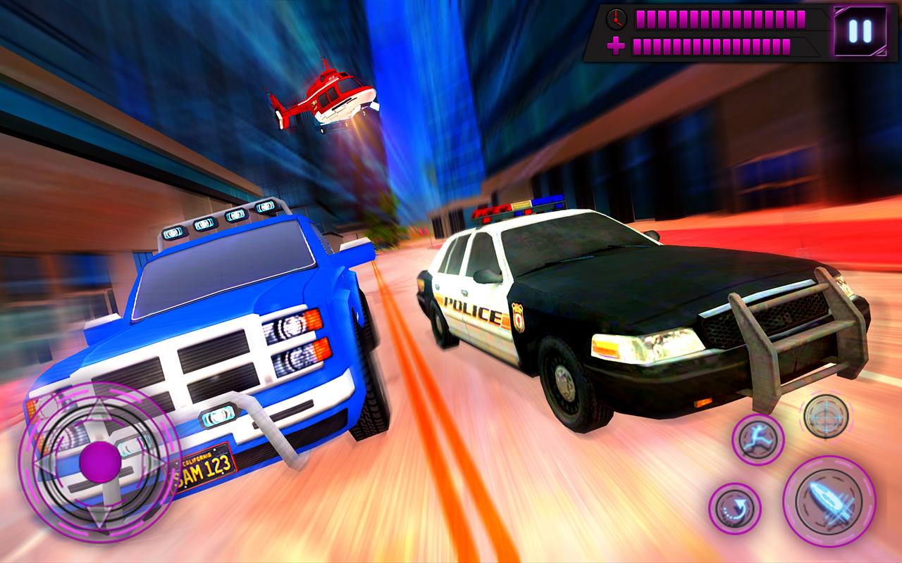 NY Police Gangster Battle - Grand Miami Crime City скачать бесплатно Экшен  на Android из каталога RuStore от Anabi Tech