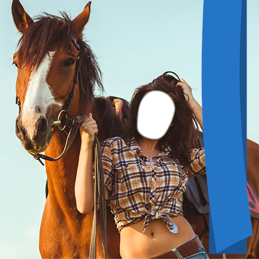 Woman with Horse Photos — иконка