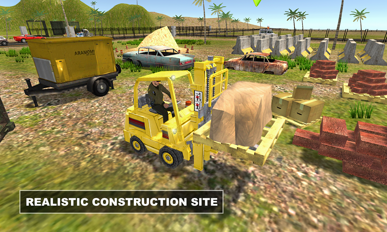 Construction Forklift Driver скачать бесплатно Симуляторы на Android из  каталога RuStore от Wikram Abbas