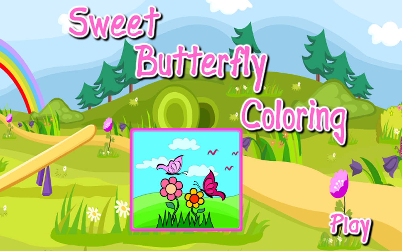 Coloring Game-Sweet Butterfly скачать бесплатно Детские на Android из  каталога RuStore от Quicksailor