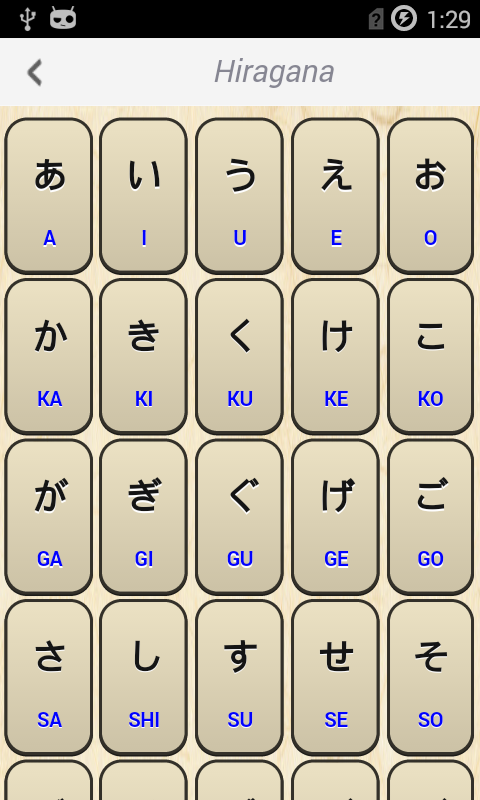 Hiragana and Katakana Table скачать бесплатно Образование на Android из каталога RuStore от