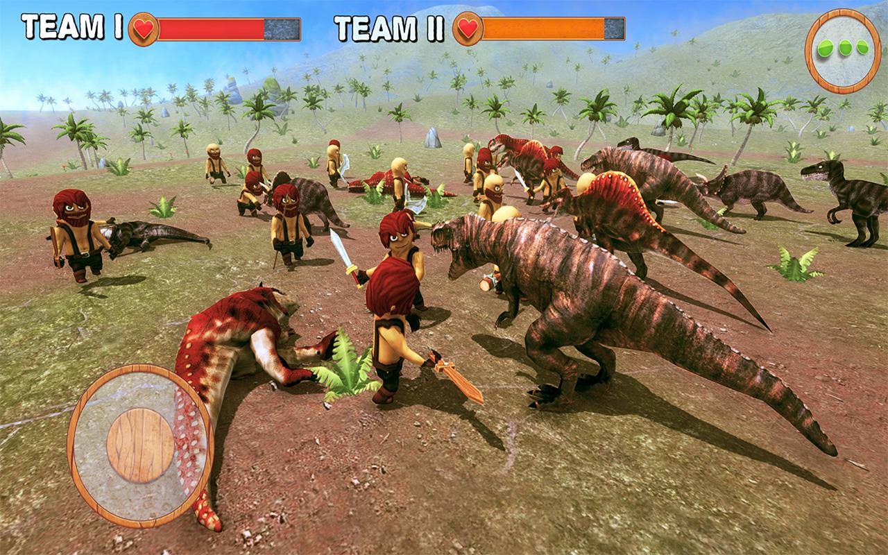 Dinosaur Battle Simulator скачать бесплатно Экшен на Android из каталога  RuStore от survivalgamesmobile