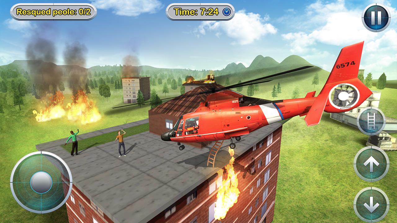 Helicopter Flight Rescue 3D скачать бесплатно Симуляторы на Android из  каталога RuStore от survivalgamesmobile