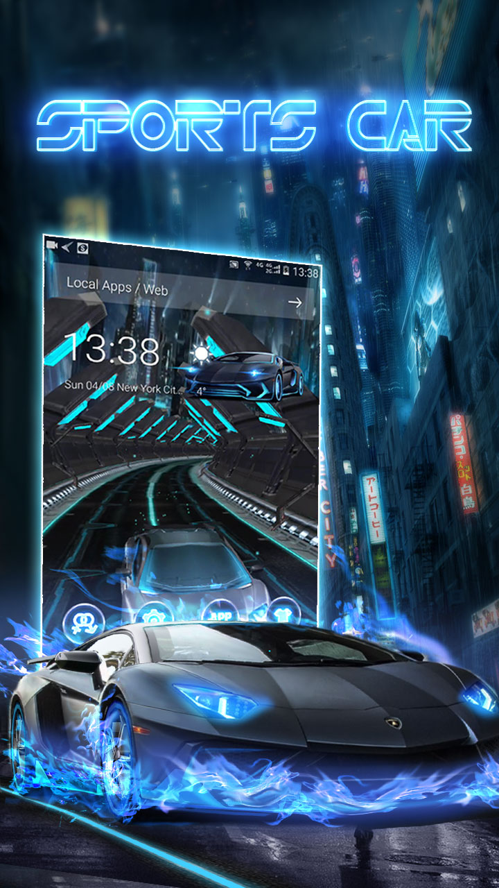 Speedy 3D Sports Car Theme скачать бесплатно Полезные инструменты на  Android из каталога RuStore от 2019 HD Live Wallpaper