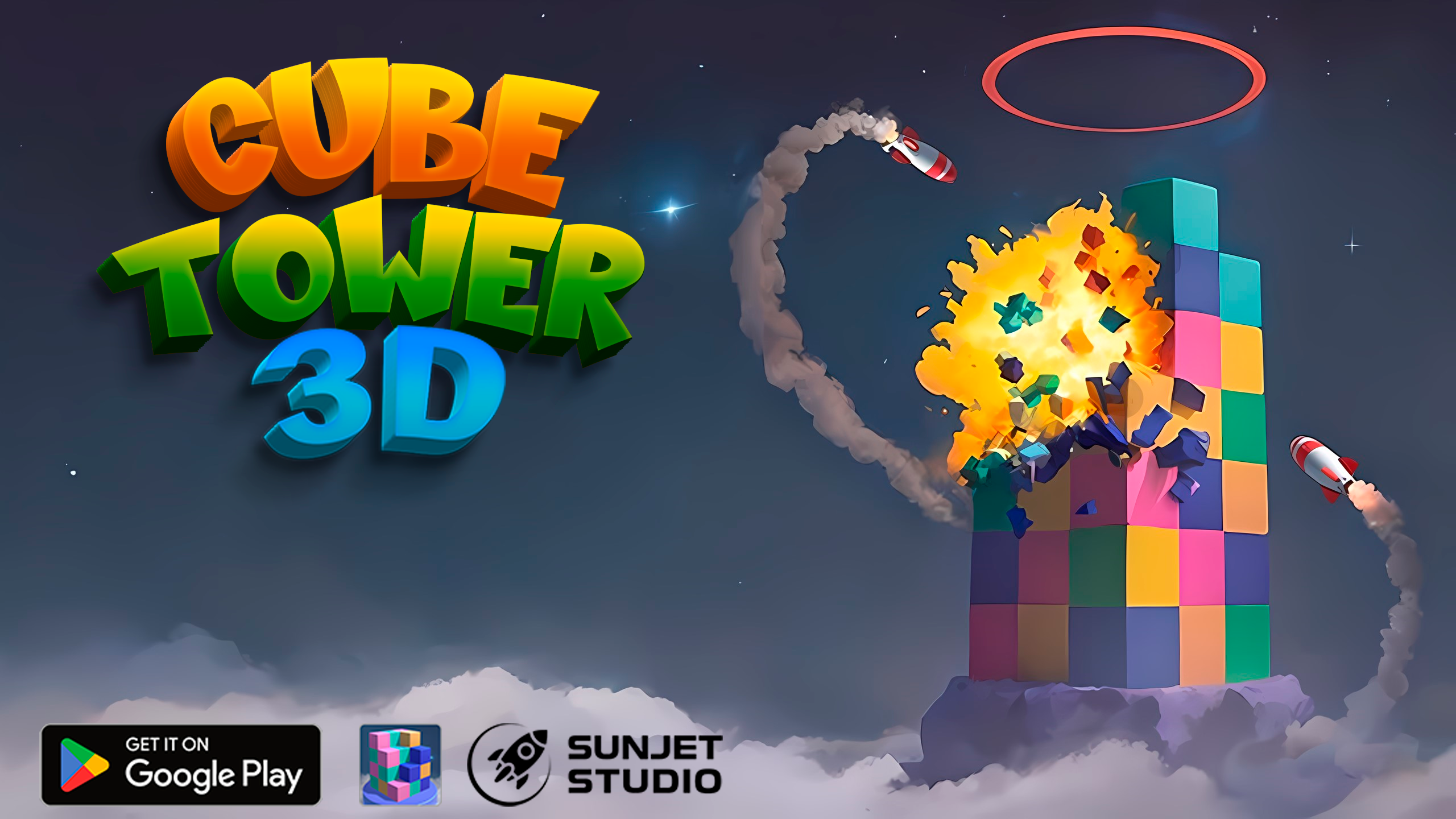 Cube Tower 3D: Три в ряд скачать бесплатно Головоломки на Android из  каталога RuStore от Арзуманов Иван Анатольевич