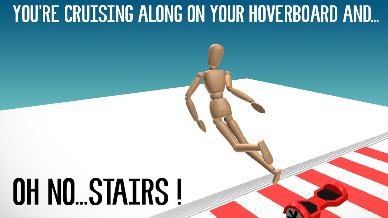 Hoverboard Stairs Accident скачать бесплатно Симуляторы на Android из  каталога RuStore от mobile apps ltd