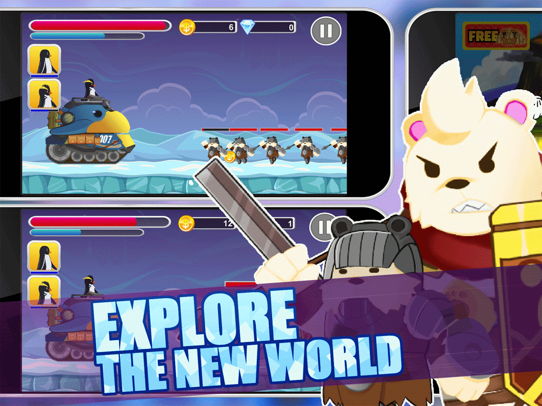 Galaxy The Penguins Battle Shooting Road Games скачать бесплатно Казуальные  на Android из каталога RuStore от sarot