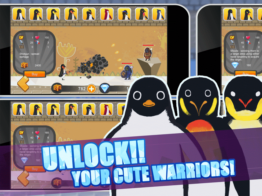 Galaxy The Penguins Battle Shooting Road Games скачать бесплатно Казуальные  на Android из каталога RuStore от sarot