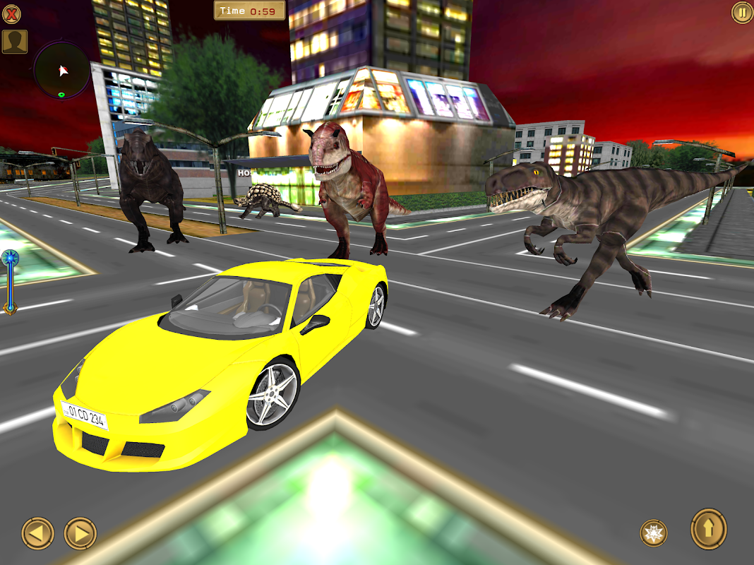 Dinosaur Car Parking Simulator скачать бесплатно Симуляторы на Android из  каталога RuStore от Free Fun Zone Games