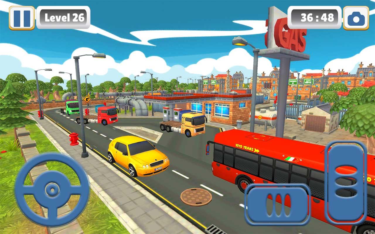 Cargo Truck Free Game: Toon Mega City Simulator 3D скачать бесплатно  Симуляторы на Android из каталога RuStore от Ninetytwo Gamer