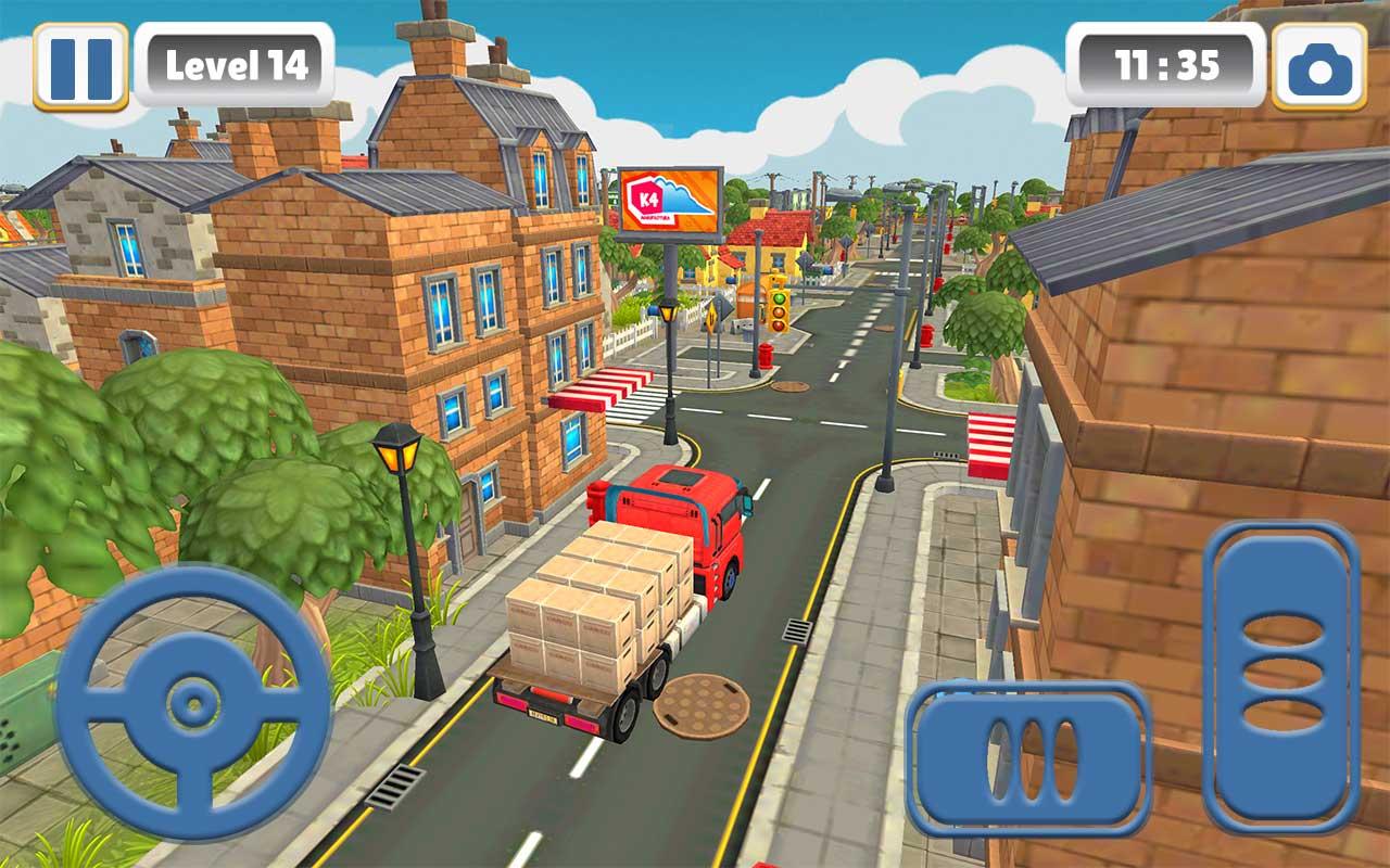 Cargo Truck Free Game: Toon Mega City Simulator 3D скачать бесплатно  Симуляторы на Android из каталога RuStore от Ninetytwo Gamer