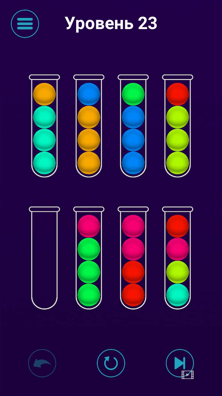 Шарики в колбах. Сможешь победить? 300 Уровней скачать бесплатно  Головоломки на Android из каталога RuStore от Udeck