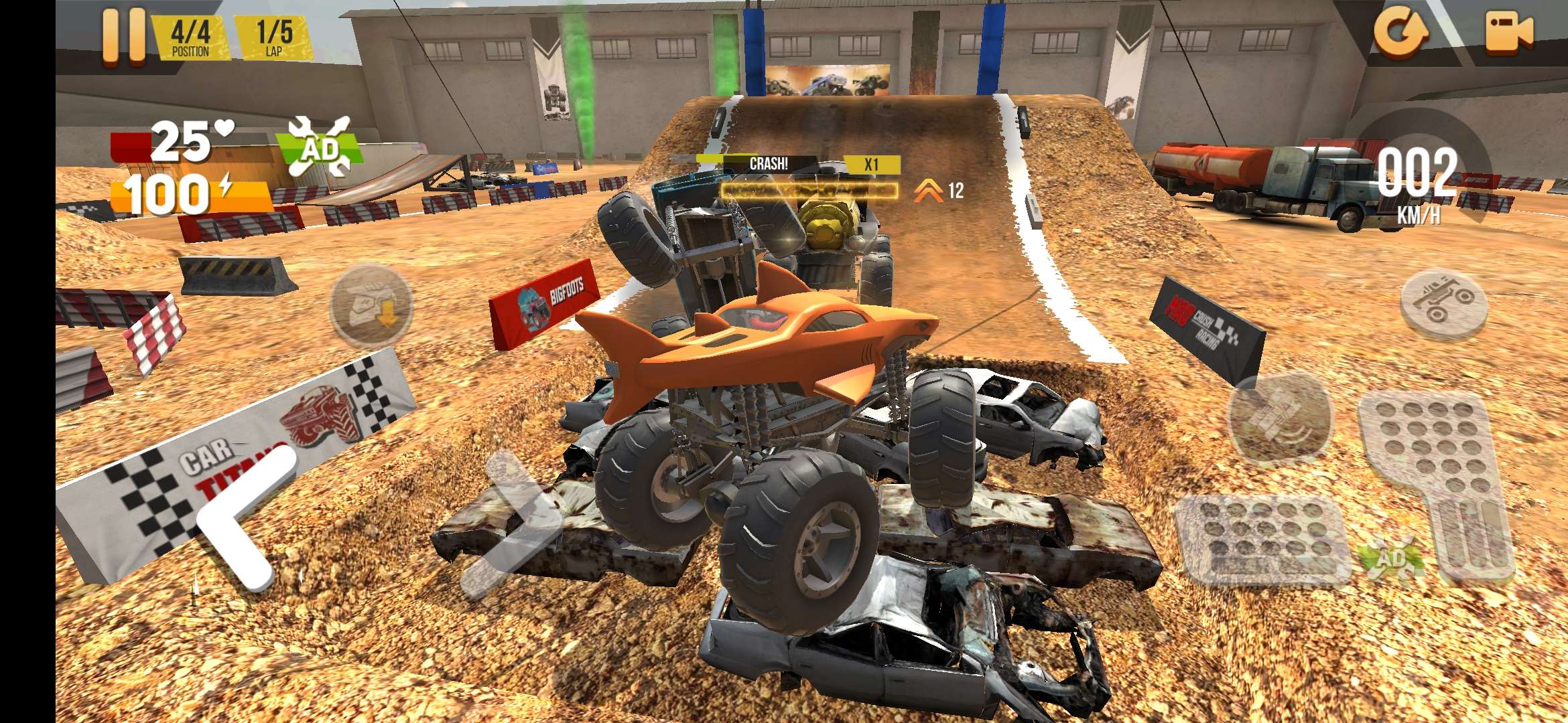 Монстр трак Краш Бигфут MonsterTruck Crash Bigfoot скачать бесплатно  Гоночные на Android из каталога RuStore от Ушаткин Александр Иосифович