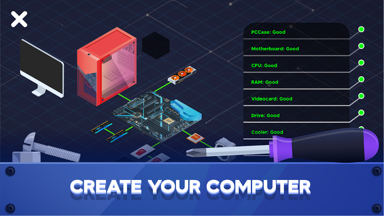 PC Creator 2 - Computer Tycoon скачать бесплатно Симуляторы на Android из  каталога RuStore от UltraAndre