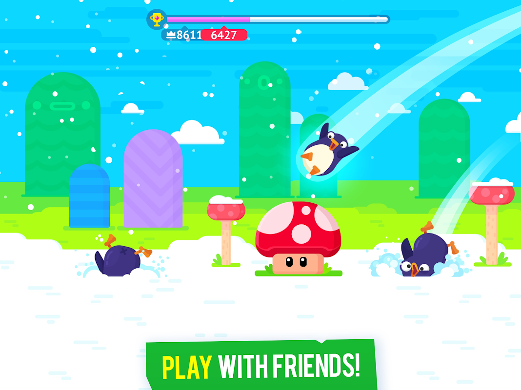 Bouncemasters: Penguin Games скачать бесплатно Аркады на Android из  каталога RuStore от Playgendary