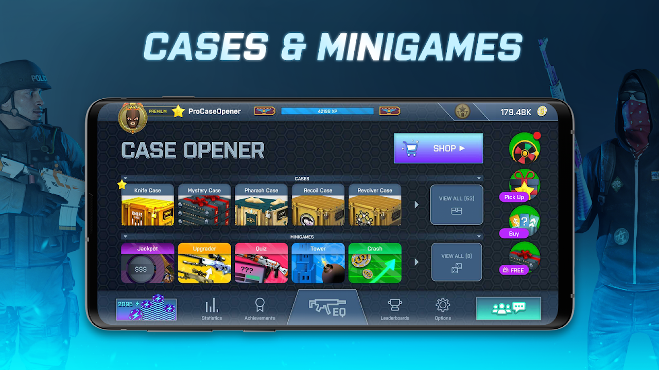 Case Opener - skins simulator скачать бесплатно Утилиты на Android из  каталога RuStore от Efez Games